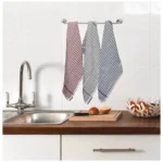 Generic Pack Of_6 Cotton Checkered Kitchen Towel Sets (Multicolor) - Image 3