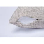 Generic Pack Of_2 Chenille Checkered Cushion Covers (Cream Sand, Size: 16x16 In) - Image 2