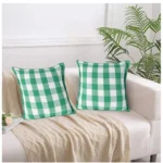 buy green cotton cushion covers