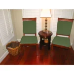 Generic Pack Of_4 Cotton Blended Solid Chairpads (Green, Size: 15x15 In) - Image 3