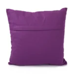 Generic Pack Of_2 Cotton Printed Cushion Cover Sets (Purple, Size: 16x16 In) - Image 2