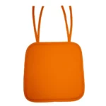 Generic Pack Of_4 Cotton Blended Solid Chairpads (Yellow, Size: 15x15 In) - Image 2