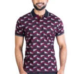 Men's Magenta Polo T-Shirt
