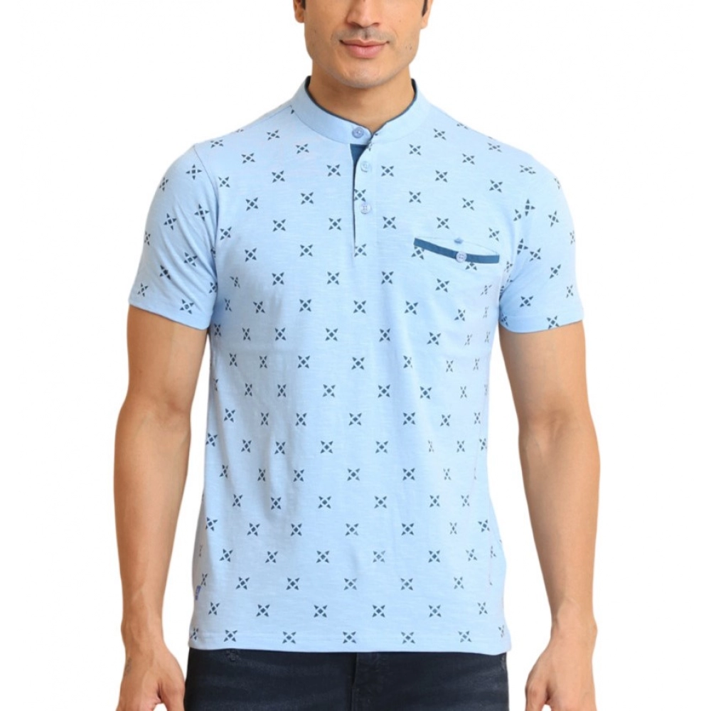 53989419696_9514c87afb_o_d-1000x1000-1.webp Generic Men's Casual Cotton Printed Mandarin Collar Half Sleeve T-Shirt (Skyblue) - Image 1
