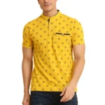 Men's Mandarin Collar T-Shirt