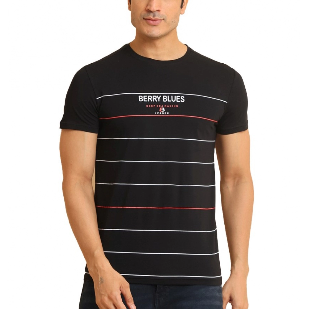 53989420126_eea9998049_o_d-1000x1000-1.webp Generic Men's Casual Cotton Printed Round Neck Half Sleeve T-Shirt (Black) - Image 1