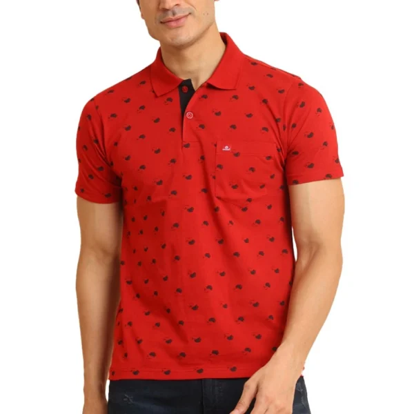 Men's Red Polo T-shirt