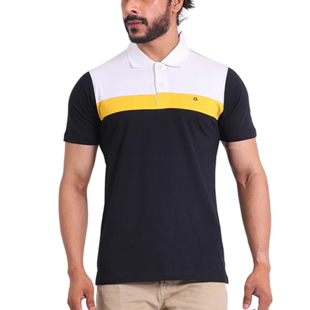 53989420731_e515e4e446_o_d-1000x1000-1.webp Generic Men's Casual Cotton Printed Polo Neck Half Sleeve T-Shirt (Black) - Image 1