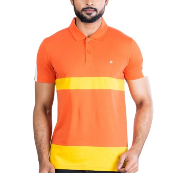 mens printed polo t-shirt