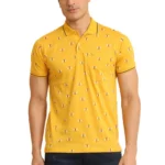 mens mustard polo t-shirt