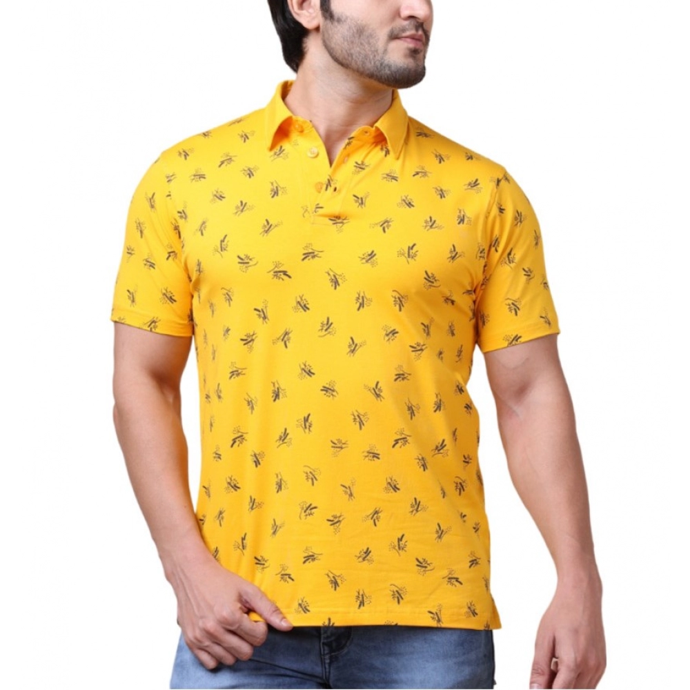 53989734974_f11cc3cc2b_o_d-1000x1000-1.webp Generic Men's Casual Cotton Printed Polo Neck Half Sleeve T-Shirt (Turmeric) - Image 1