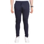 Generic Men's Navy Striped Cotton Track Pants