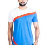 Generic Men's Casual Cotton Printed Round Neck Half Sleeve T-Shirt (White)