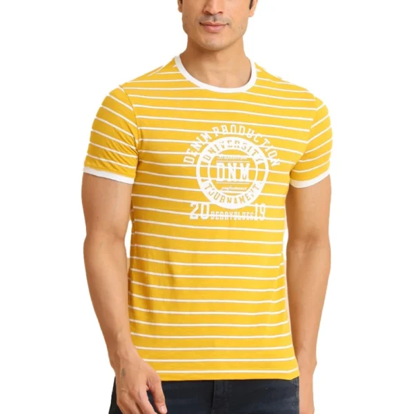 men's mustard t-shirt