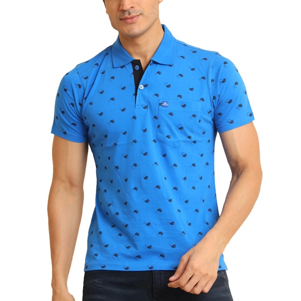 53989845235_3ba937eca8_o_d-1000x1000-1.webp Generic Men's Casual Cotton Printed Polo Neck Half Sleeve T-Shirt (Blue) - Image 1