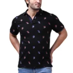 Mens Printed Polo T-Shirt
