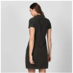 Generic Women's Denim Solid Short Sleeve Above Knee Dress (Black) - Image 6