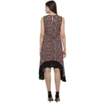 Generic Women's Polyester Printed Sleeveless Knee-Length Dress (Multicolor) - Image 7