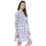 buy womens blue checkered dress