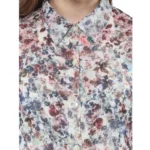 Women's Printed Chiffon Dress - Angle 2