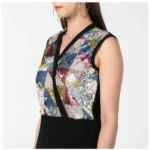 Generic Women's Polyester Embellished Sleeveless Jumpsuit (Black) - Image 2