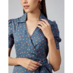 Women's Polka Dot Dress - Angle 2