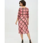 Women's Pink Checkered Dress - Angle 7