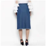 Women's Denim Skirt - Angle 7