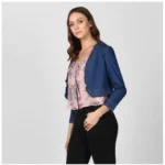 Women's Denim Shrug - Angle 3