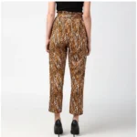 Women's Animal Print Trousers - Angle 4