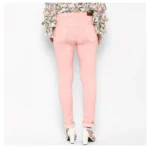 Generic Women's Denim Solid Buttoned Jeans (Pink) - Image 7