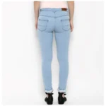 Generic Women's Denim Distressed Buttoned Jeans (Blue) - Image 6