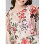 Generic Women's Chiffon Polka Short Sleeve Full Length Dress (Multicolor) - Image 2