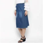 Women's Denim Skirt - Angle 3