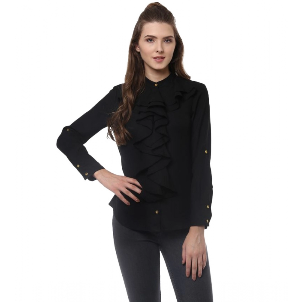 54040647627_0b9e1e9d70_o_d-1000x1000-1.webp Generic Women's Polyester Ruffled Long Sleeves Top (Black) - Image 1