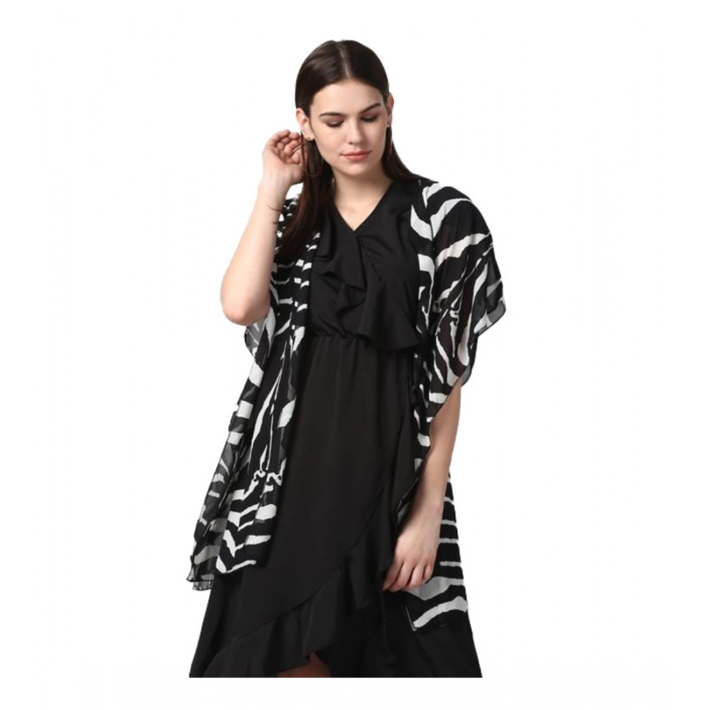 54040647792_42f6475980_o_d-1000x1000-1.webp Generic Women's Polyester Printed Short Sleeve Shrug (Black) - Image 1