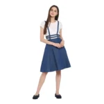 Blue Denim Shoulder Straps Dress