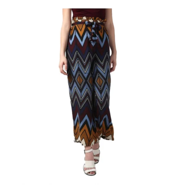 NariHaat Women's Multicolor Chevron Trousers