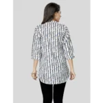 Women's White Crepe Top - Angle 6