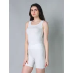 Generic Women's Cotton Blended Solid Stretchable Camisole (White) - Image 3