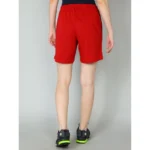 Women's Red Cotton Shorts - Angle 4