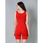 Generic Women's Cotton Blended Solid Stretchable Camisole (Red) - Image 4