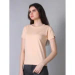 Womens Peach T-Shirt - Angle 3