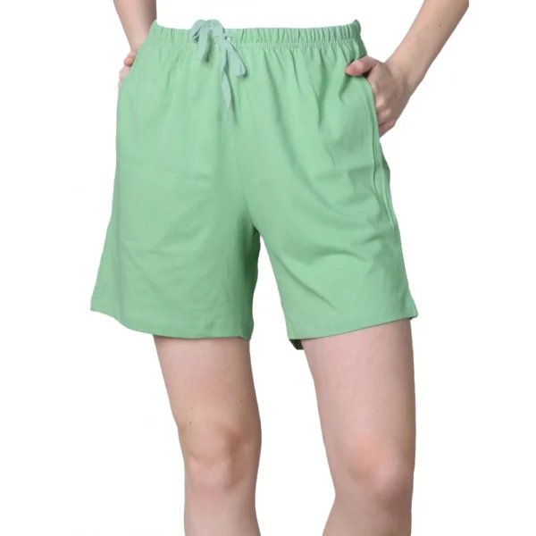 Women's Pista Green Shorts