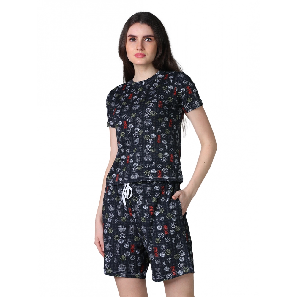 Women's Printed Night Suit
