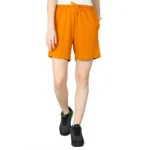 Women's Brown Cotton Shorts