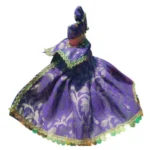 Blue Laddu Gopal Silk dress for idol size 0-6