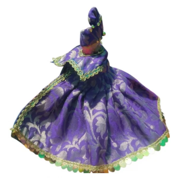 Blue Laddu Gopal Silk dress for idol size 0-6