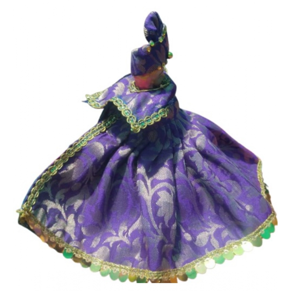 Blue Laddu Gopal Silk dress for idol size 0-6