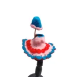 Generic Laddu Gopal Tharad Dress Size: 0 To 6 (Baby Pink-Red) - Image 2